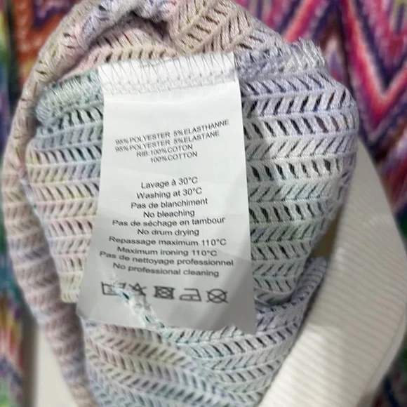 LILI SIDONIO Colorful Zigzag Patterned Sweater S - Picture 6 of 11